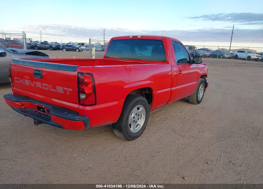 2006 CHEVROLET SILVERADO 1500 WORK TRUCK VIN: 3GCEC14V56G187412