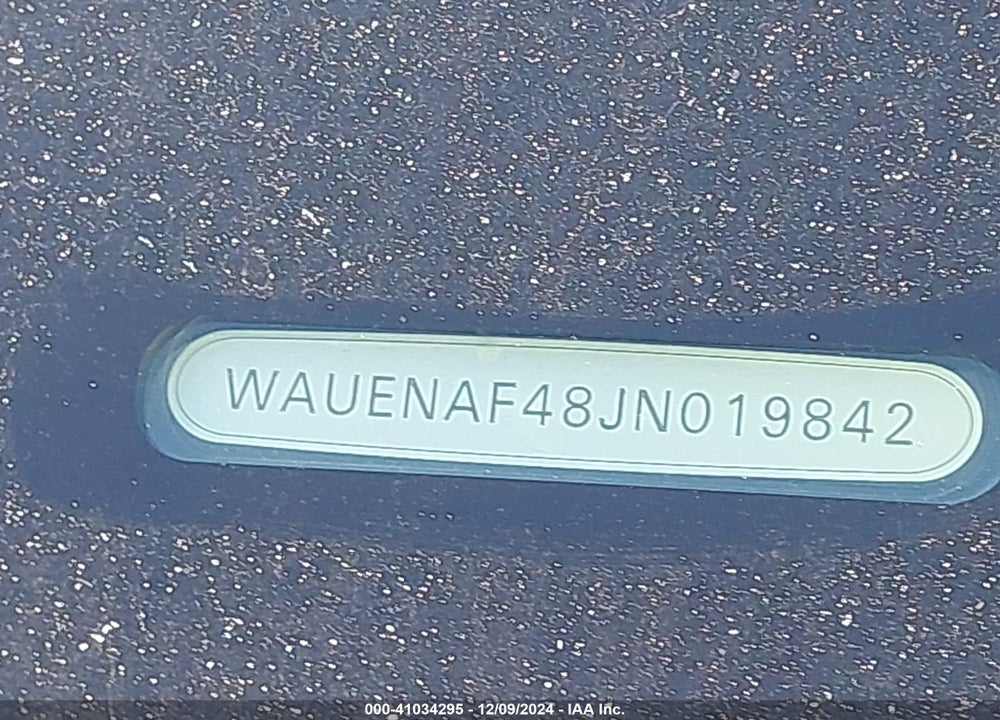 2018 AUDI A4 VIN: WAUENAF48JN019842