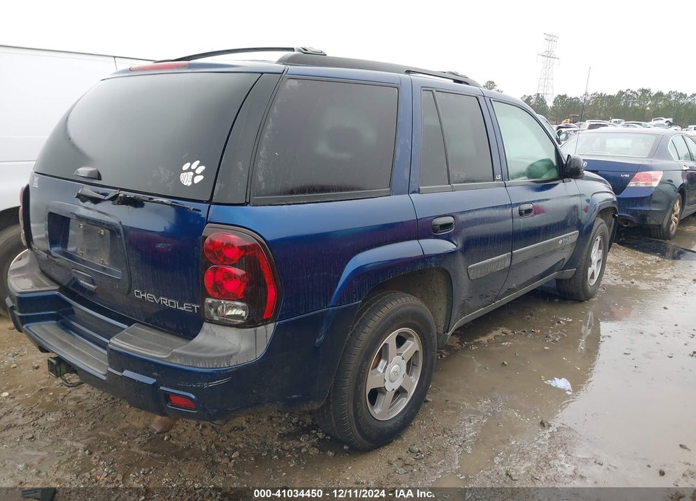 2004 CHEVROLET TRAILBLAZER LS VIN: 1GNDS13S142335235