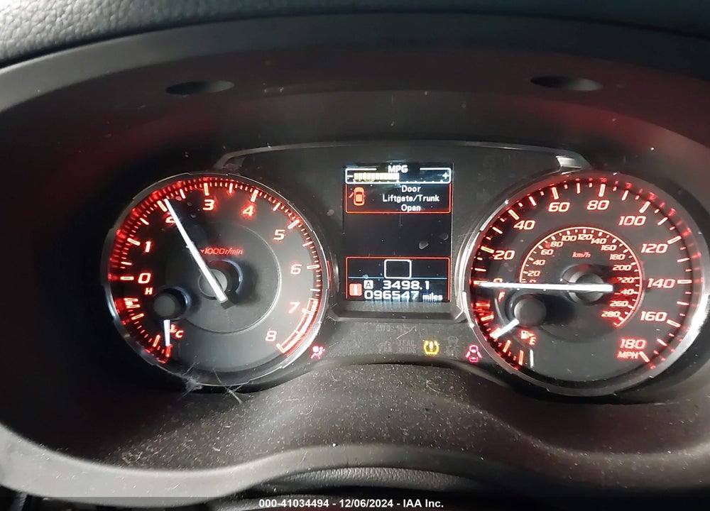 2015 SUBARU WRX PREMIUM VIN: JF1VA1D69F9812320