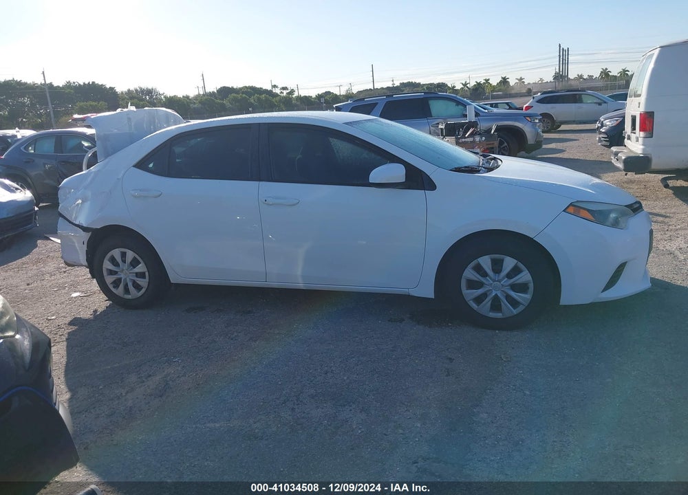 2014 TOYOTA COROLLA L VIN: 2T1BURHE9EC222924