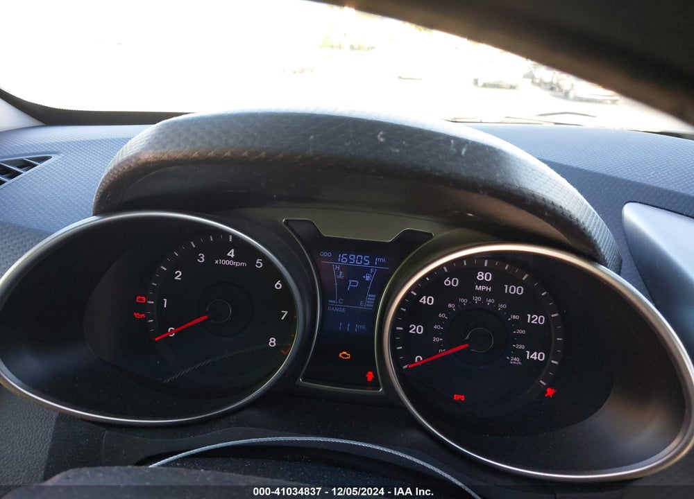 2012 HYUNDAI VELOSTER BASE W/GRAY VIN: KMHTC6AD9CU079718