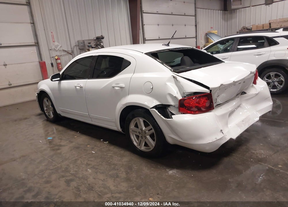 2012 DODGE AVENGER SXT VIN: 1C3CDZCB6CN156266