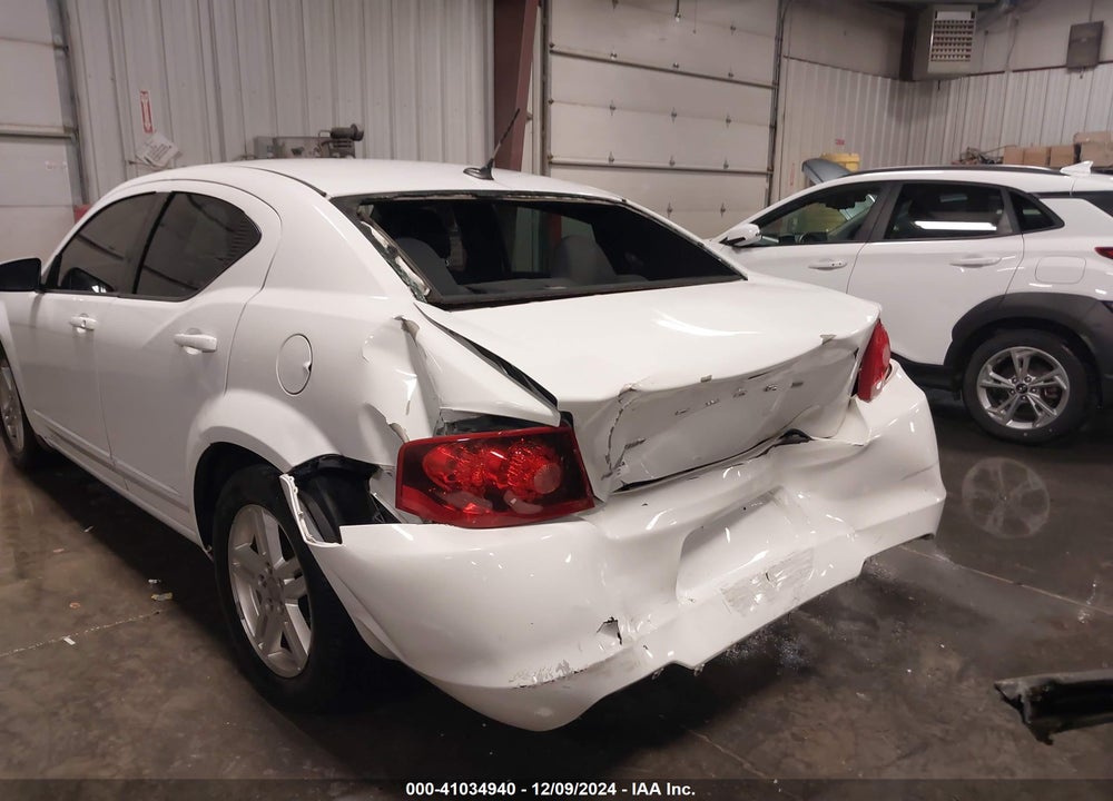 2012 DODGE AVENGER SXT VIN: 1C3CDZCB6CN156266