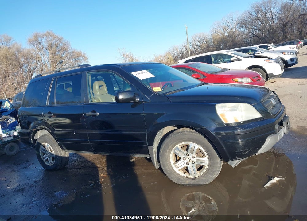 2004 HONDA PILOT EX-L VIN: 2HKYF18604H578009