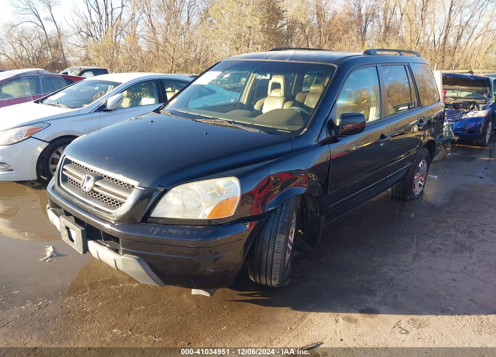 2004 HONDA PILOT EX-L VIN: 2HKYF18604H578009