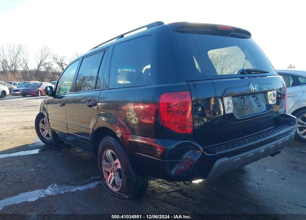 2004 HONDA PILOT EX-L VIN: 2HKYF18604H578009