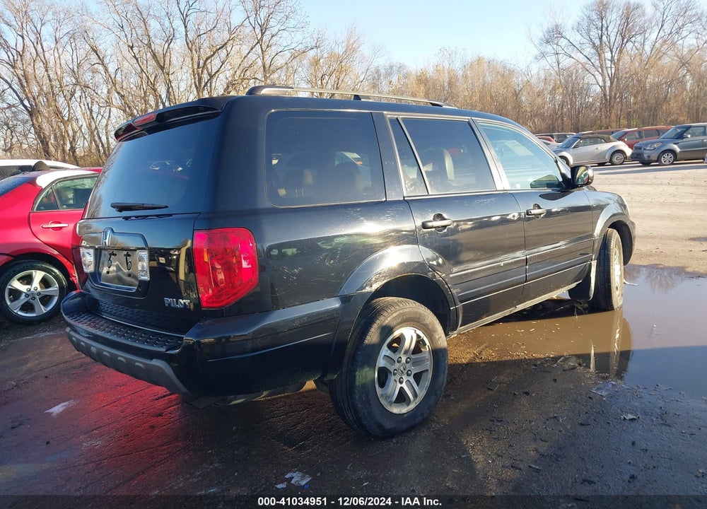 2004 HONDA PILOT EX-L VIN: 2HKYF18604H578009