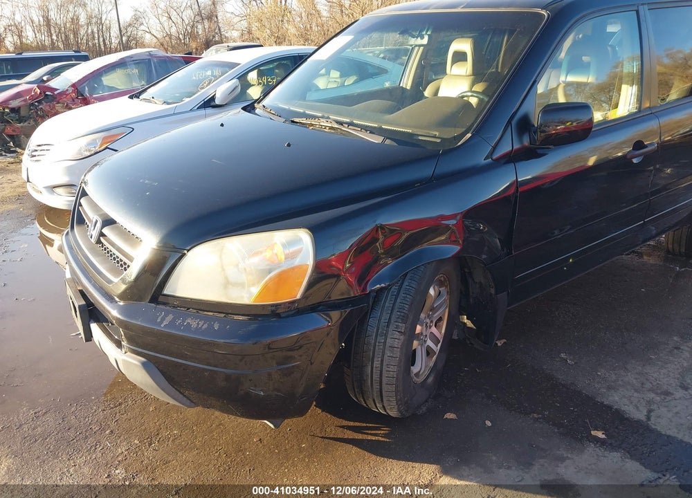 2004 HONDA PILOT EX-L VIN: 2HKYF18604H578009