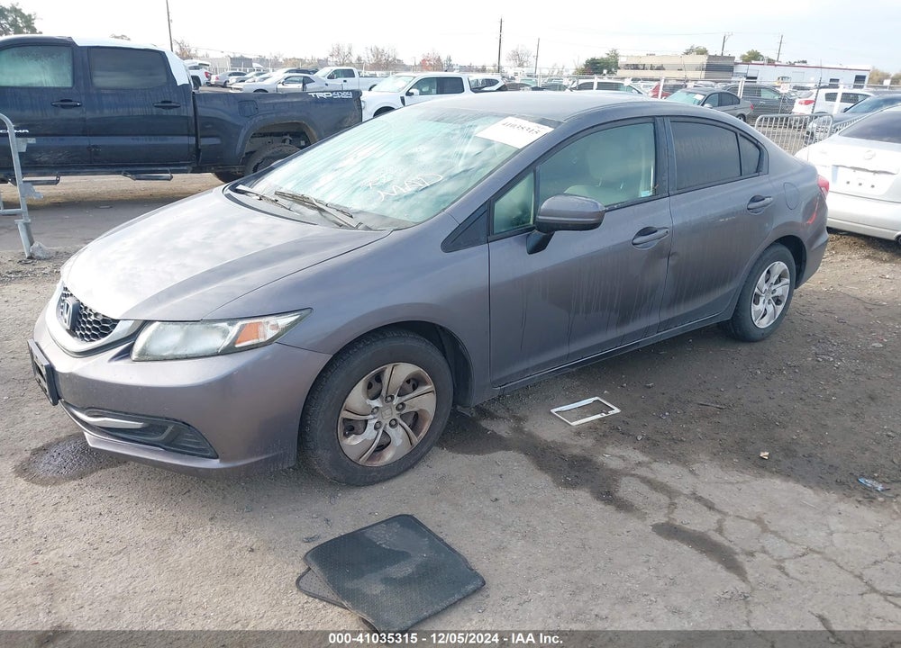 2014 HONDA CIVIC LX VIN: 19XFB2F59EE268840