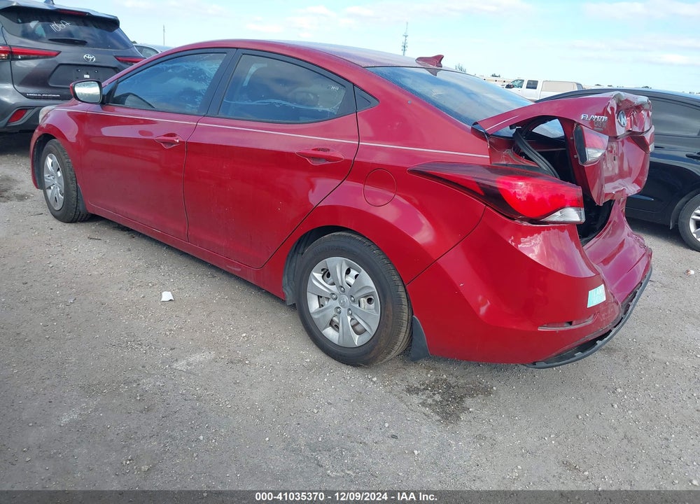 2016 HYUNDAI ELANTRA SE VIN: KMHDH4AE6GU584415