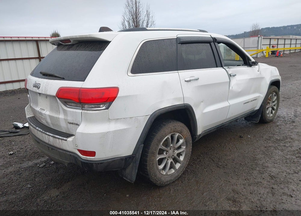 2016 JEEP GRAND CHEROKEE LIMITED VIN: 1C4RJFBG5GC478277