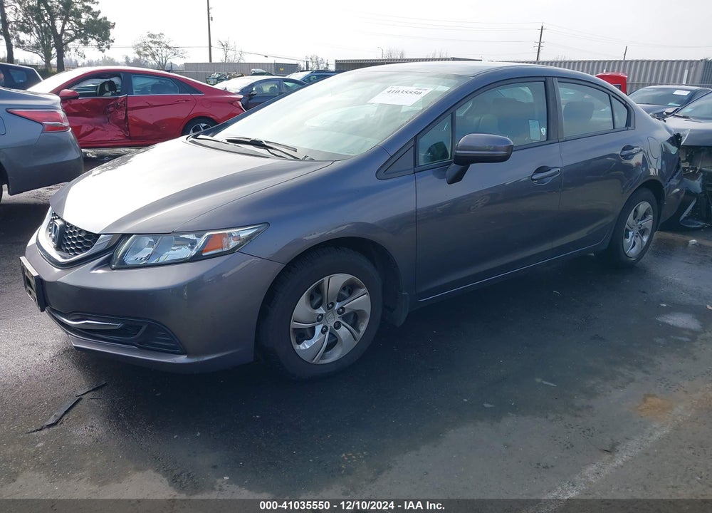2015 HONDA CIVIC LX VIN: 19XFB2F53FE271802