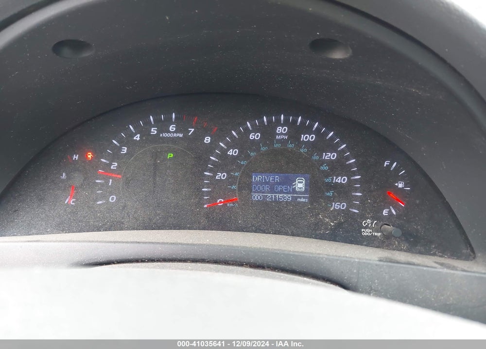 2011 TOYOTA CAMRY XLE V6 VIN: 4T1BK3EK0BU623737