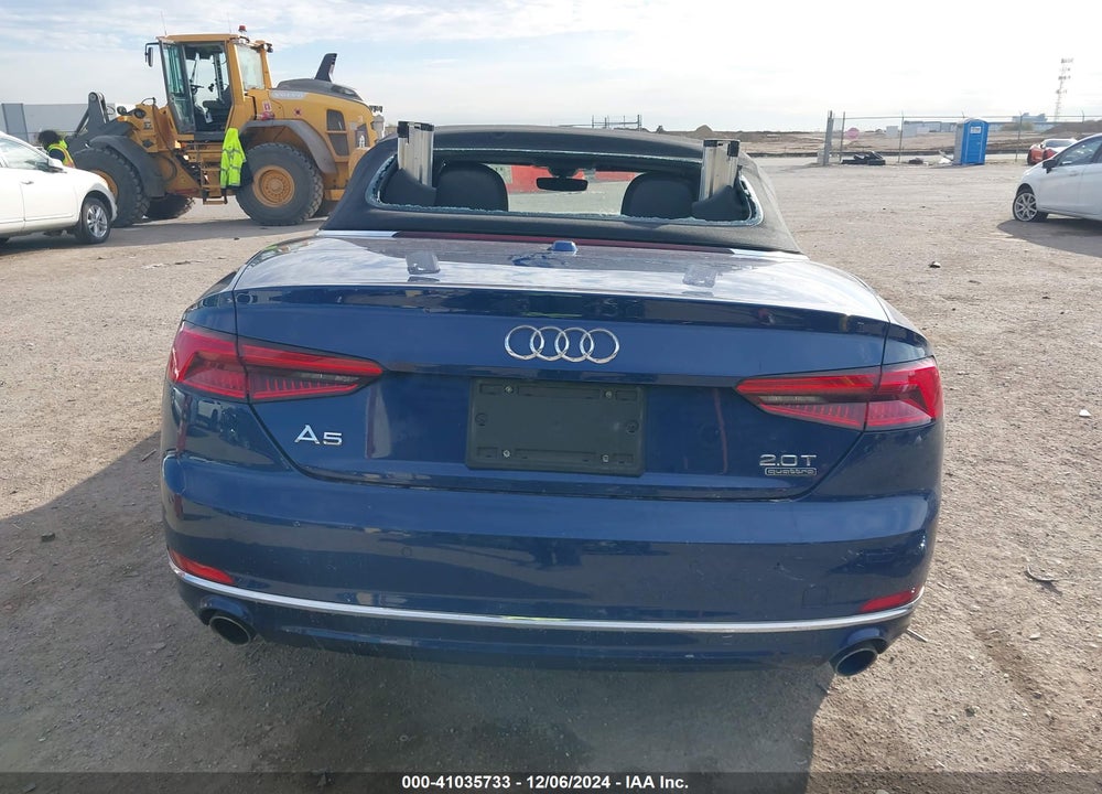 2018 AUDI A5 2.0T PREMIUM VIN: WAUYNGF50JN002350