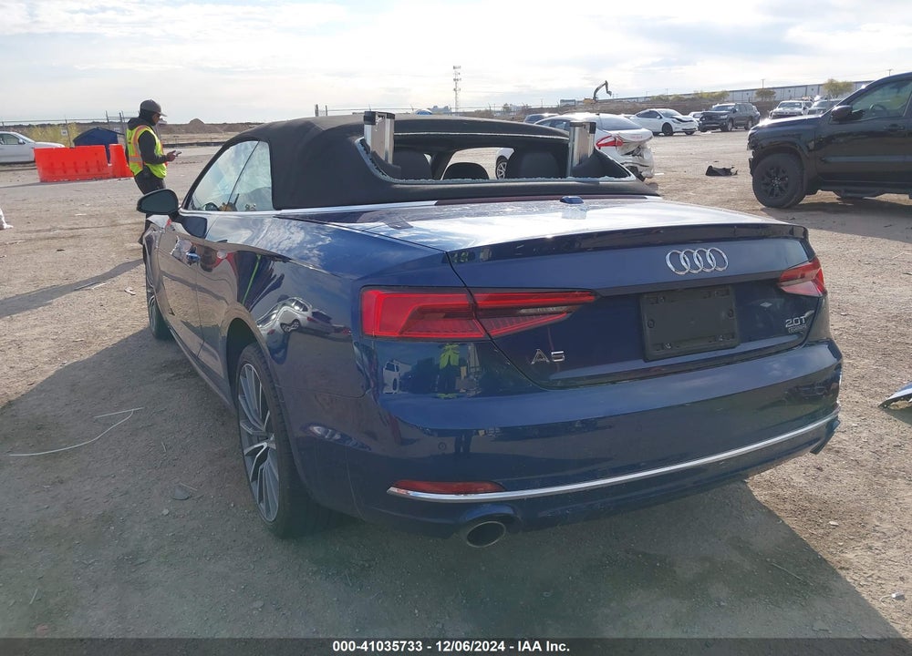 2018 AUDI A5 2.0T PREMIUM VIN: WAUYNGF50JN002350