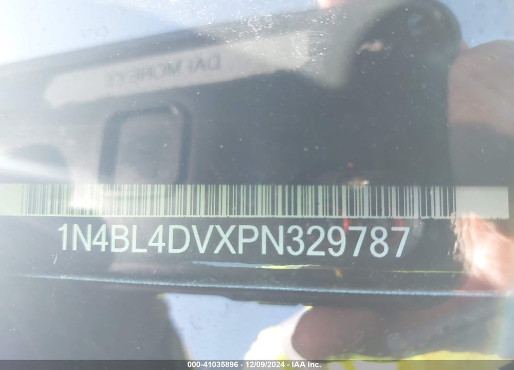 2023 NISSAN ALTIMA SV FWD VIN: 1N4BL4DVXPN329787