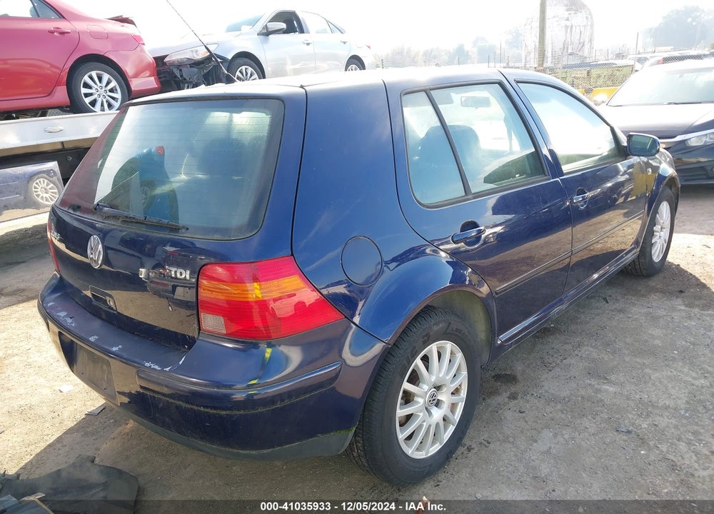 2003 VOLKSWAGEN GOLF GLS TDI VIN: 9BWGP61J434062587