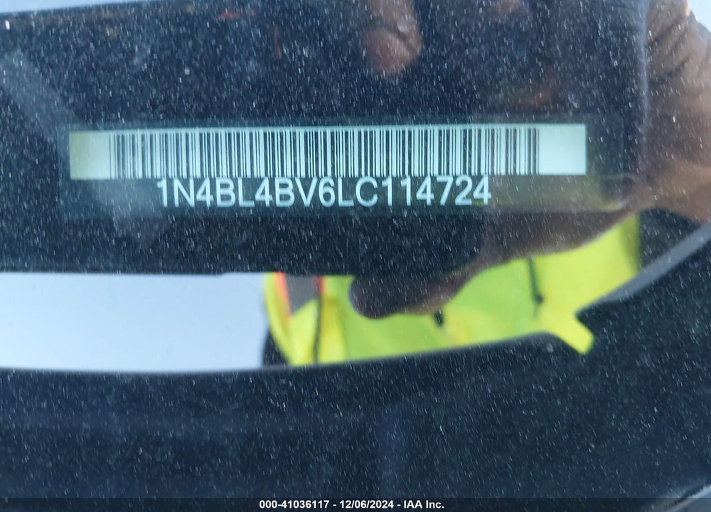 2020 NISSAN ALTIMA VIN: 1N4BL4BV6LC114724