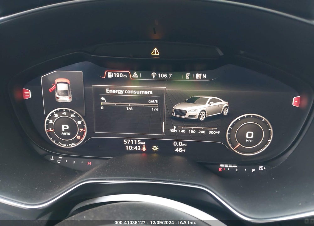 2017 AUDI TT 2.0T VIN: TRUC5AFV9H1006950