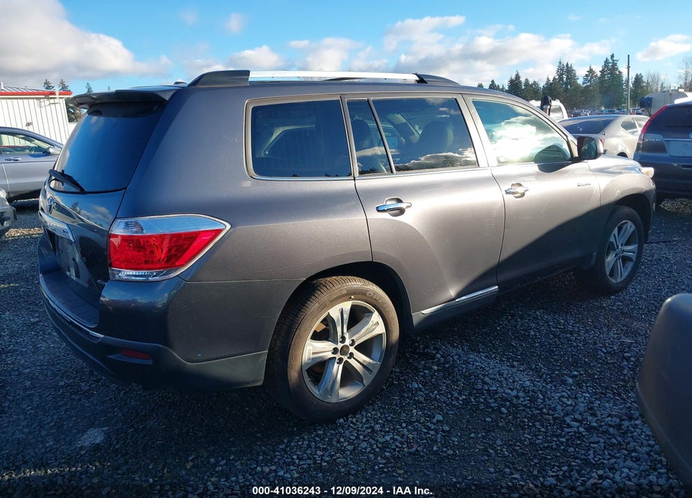 2012 TOYOTA HIGHLANDER LIMITED V6 VIN: 5TDDK3EH6CS100956