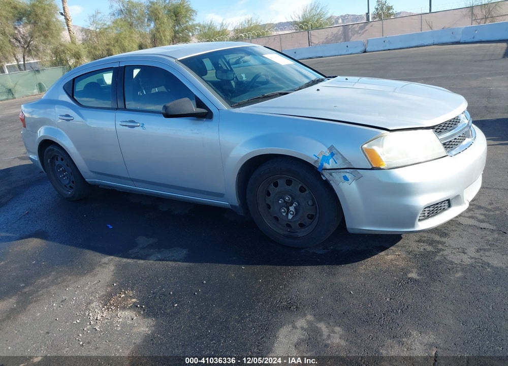 2012 DODGE AVENGER SE VIN: 1C3CDZAB0CN325166