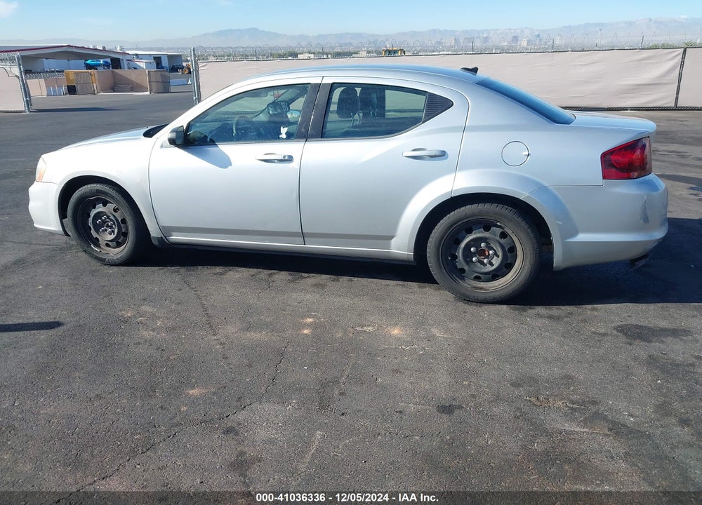 2012 DODGE AVENGER SE VIN: 1C3CDZAB0CN325166