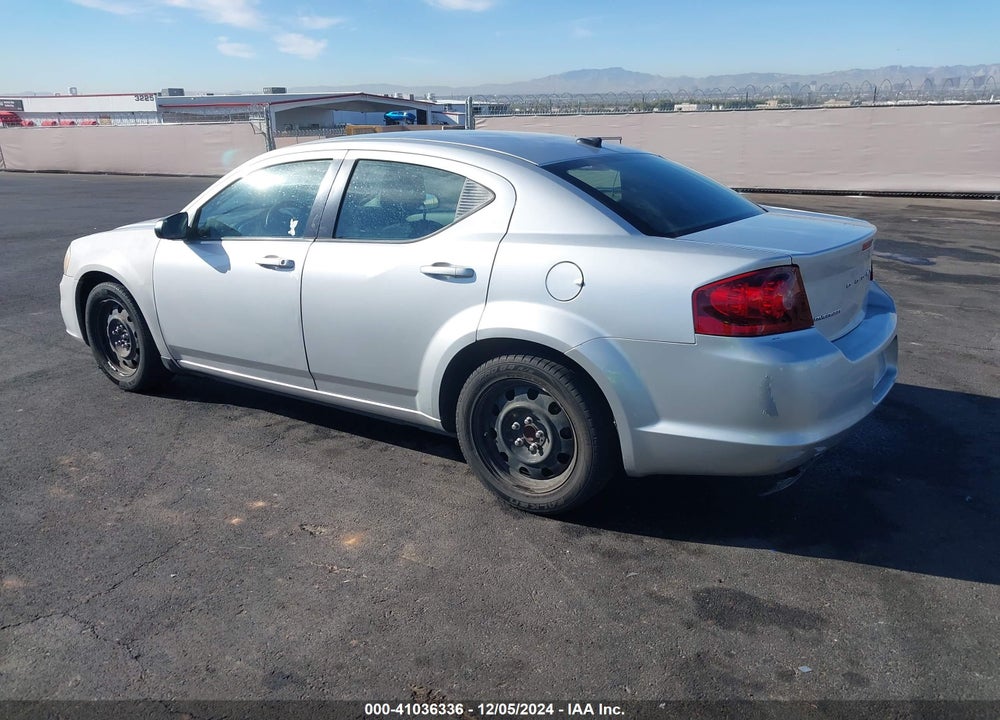 2012 DODGE AVENGER SE VIN: 1C3CDZAB0CN325166