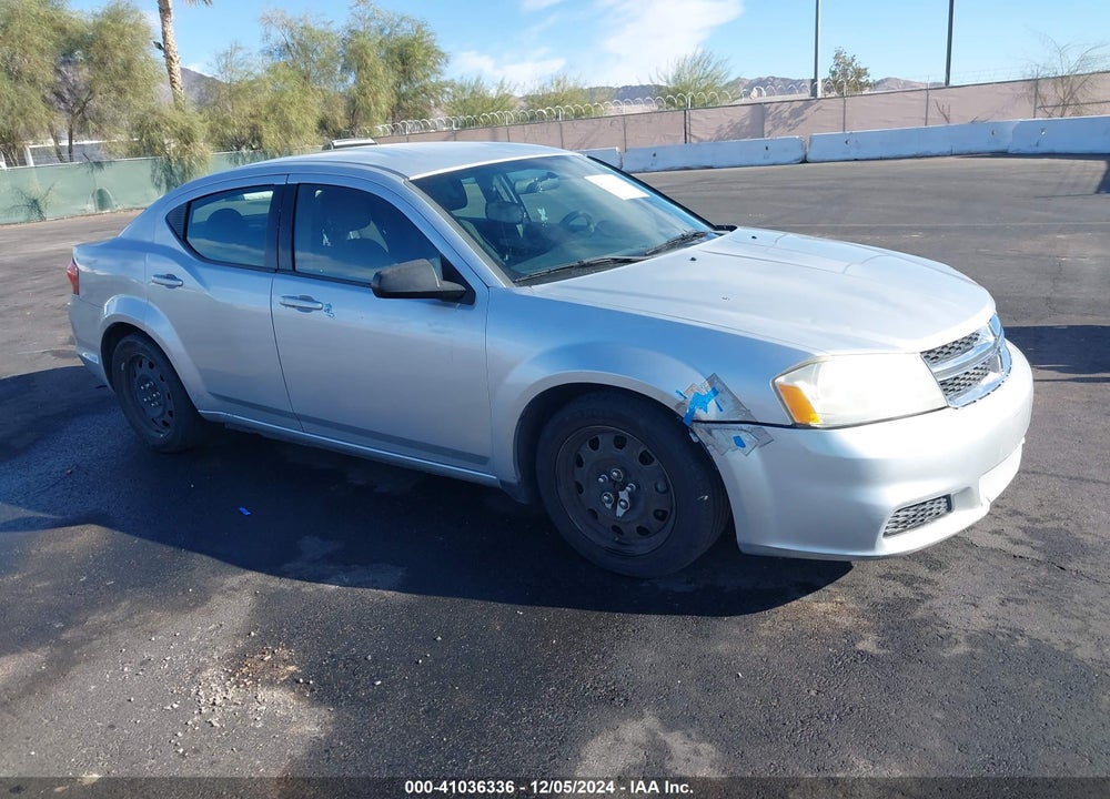 2012 DODGE AVENGER SE VIN: 1C3CDZAB0CN325166