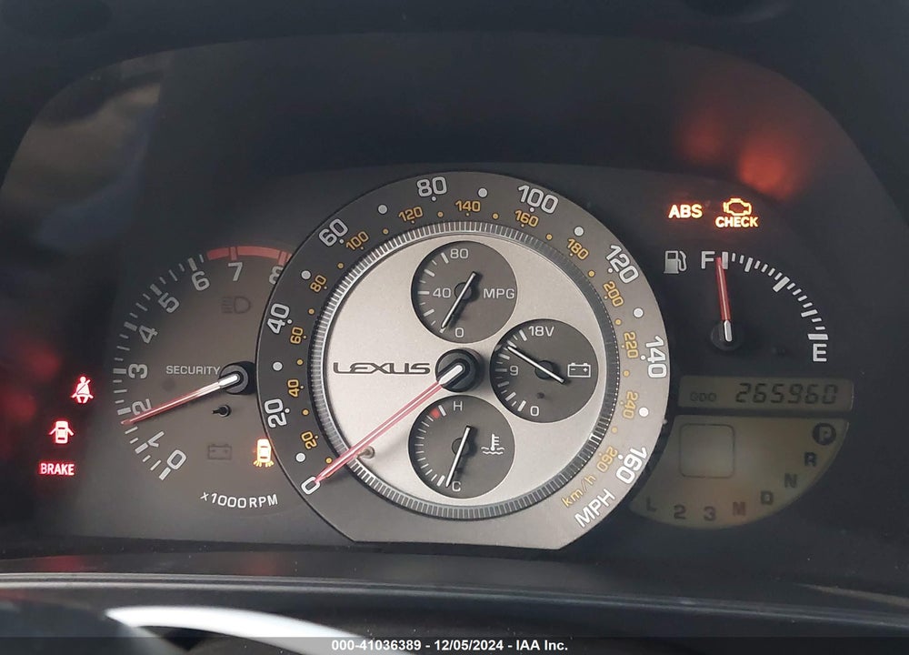 2001 LEXUS IS 300 VIN: JTHBD182710005544