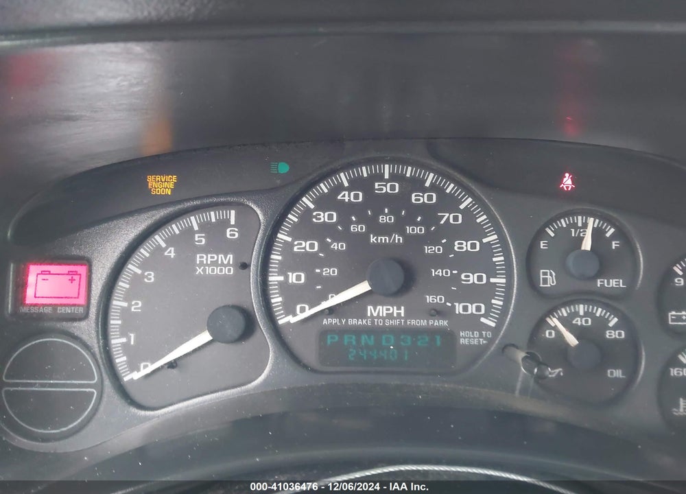 2001 CHEVROLET SILVERADO 1500 VIN: 2GCEC19W711400265