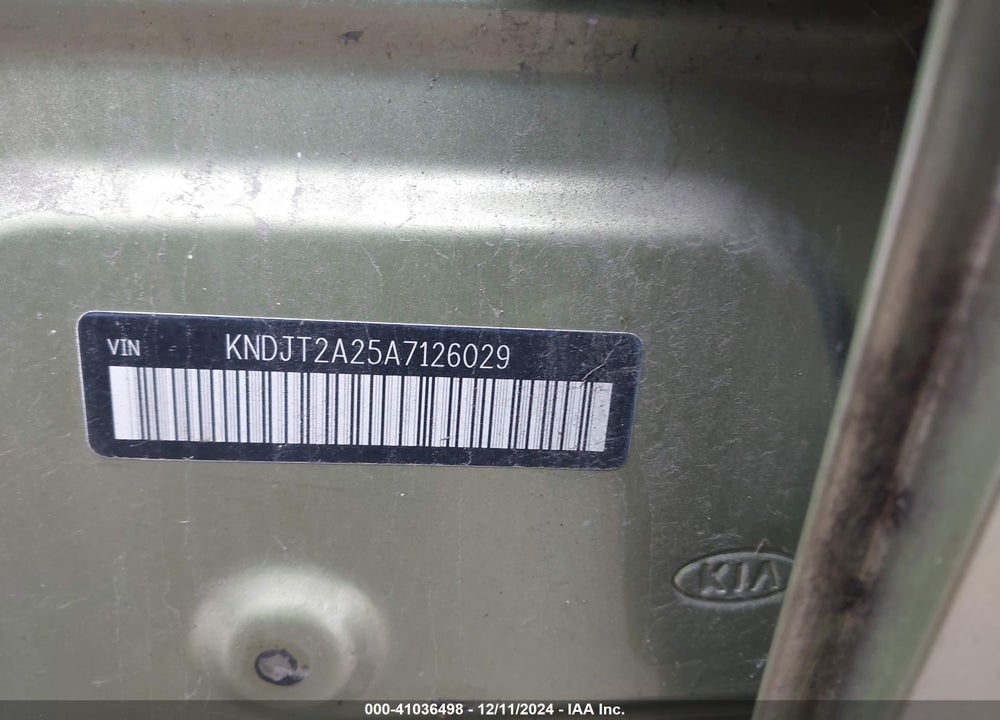 2010 KIA SOUL VIN: KNDJT2A25A7126029