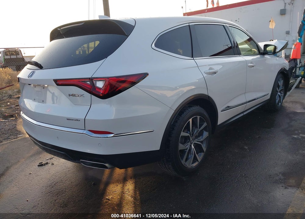 2022 ACURA MDX TECHNOLOGY PACKAGE VIN: 5J8YE1H45NL004151
