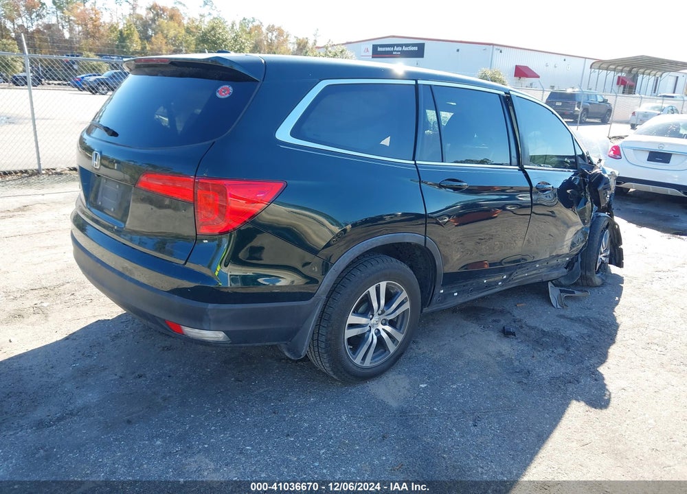 2017 HONDA PILOT EX VIN: 5FNYF5H39HB027904