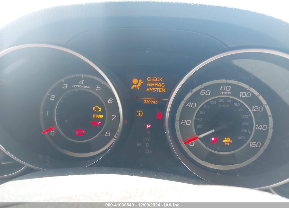 2009 ACURA MDX TECHNOLOGY PACKAGE VIN: 2HNYD28619H518830