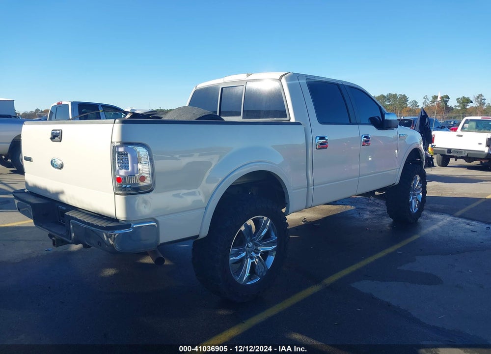2008 FORD F-150 60TH ANNIVERSARY/FX4/KING RANCH/LARIAT/XLT VIN: 1FTPW14V58FA66450