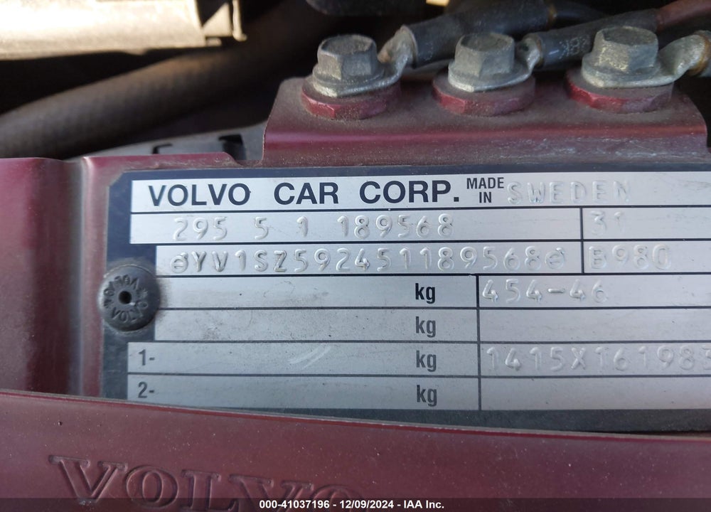 2005 VOLVO XC70 2.5T AWD VIN: YV1SZ592451189568