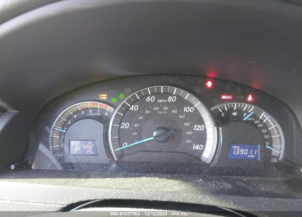 2012 TOYOTA CAMRY SE VIN: 4T1BF1FK5CU026124