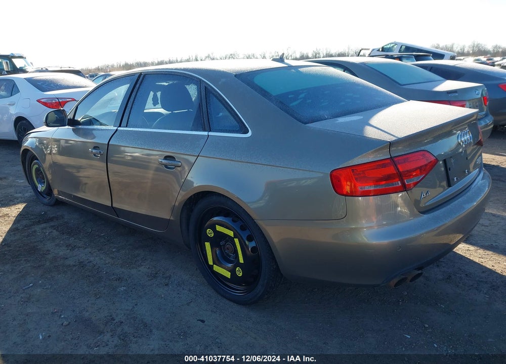 2009 AUDI A4 2.0T PREMIUM VIN: WAUSF78K89N036814
