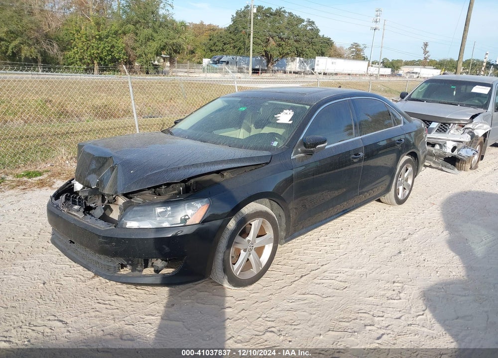 2013 VOLKSWAGEN PASSAT 2.5L SE VIN: 1VWBH7A32DC000781