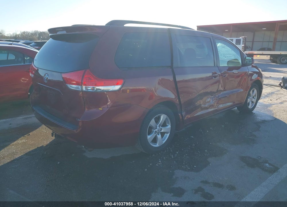 2011 TOYOTA SIENNA LE V6 VIN: 5TDKK3DCXBS023407
