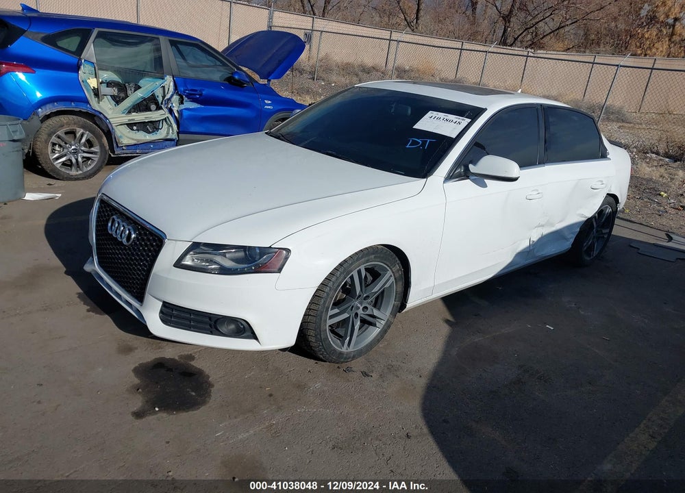 2012 AUDI A4 VIN: WAUBFAFL1CN003959