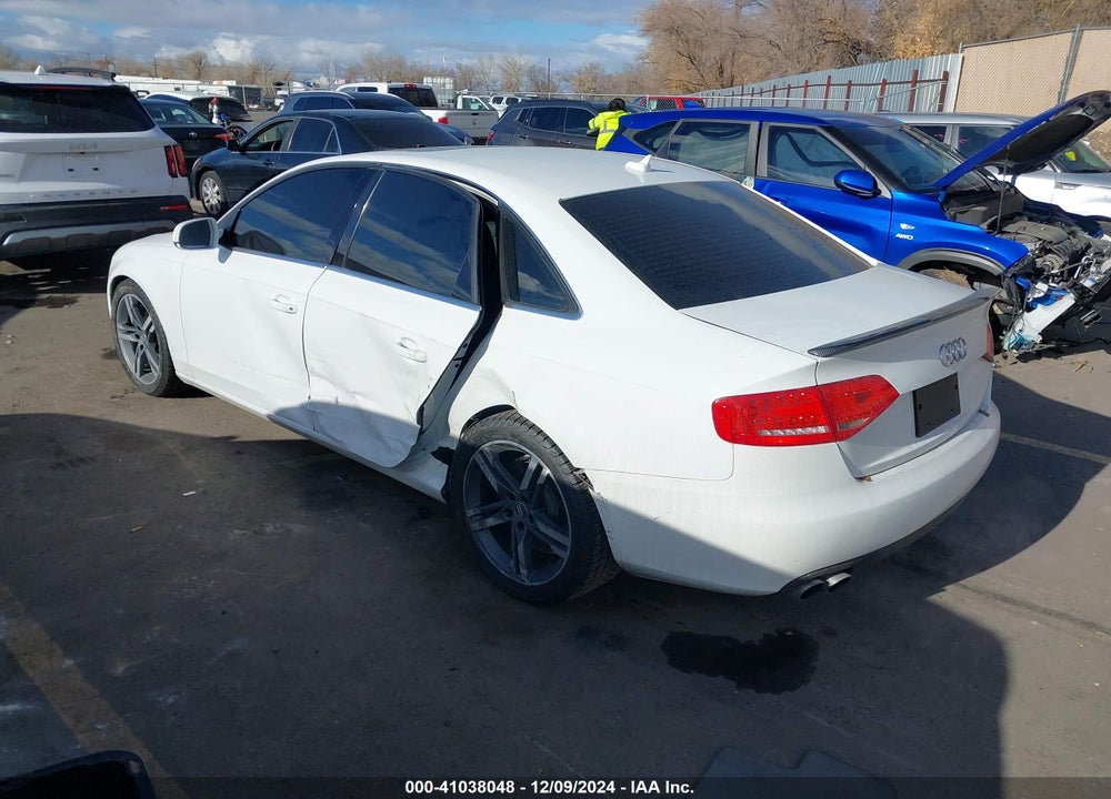 2012 AUDI A4 VIN: WAUBFAFL1CN003959