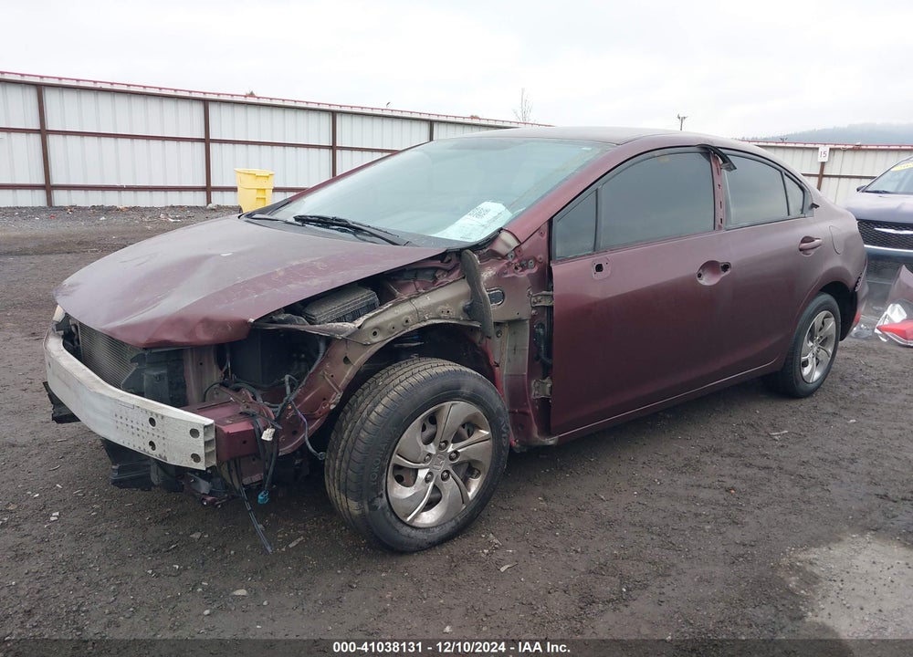 2015 HONDA CIVIC LX VIN: 19XFB2F54FE211026