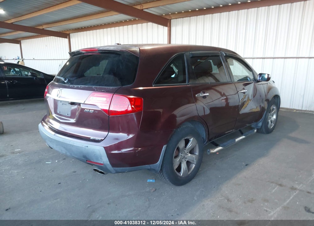 2007 ACURA MDX SPORT PACKAGE VIN: 2HNYD288X7H553140