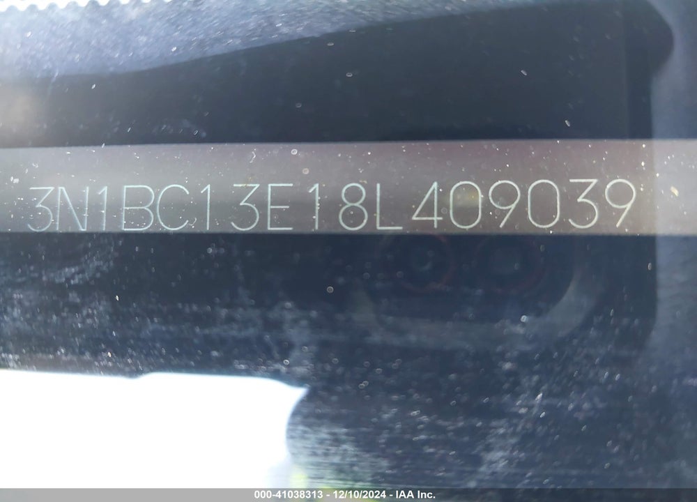 2008 NISSAN VERSA 1.8SL VIN: 3N1BC13E18L409039