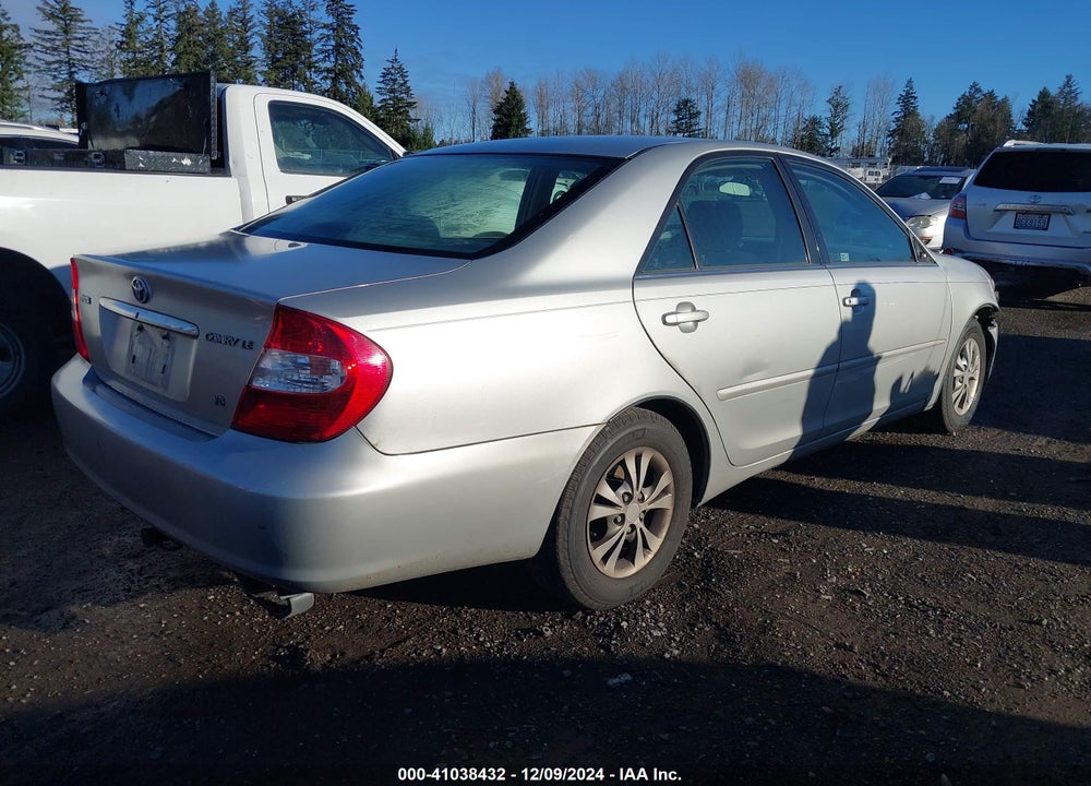 2004 TOYOTA CAMRY LE V6 VIN: 4T1BF32K34U067015