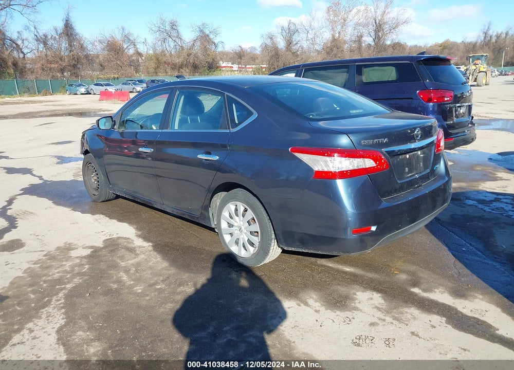 2013 NISSAN SENTRA S VIN: 3N1AB7AP3DL779392
