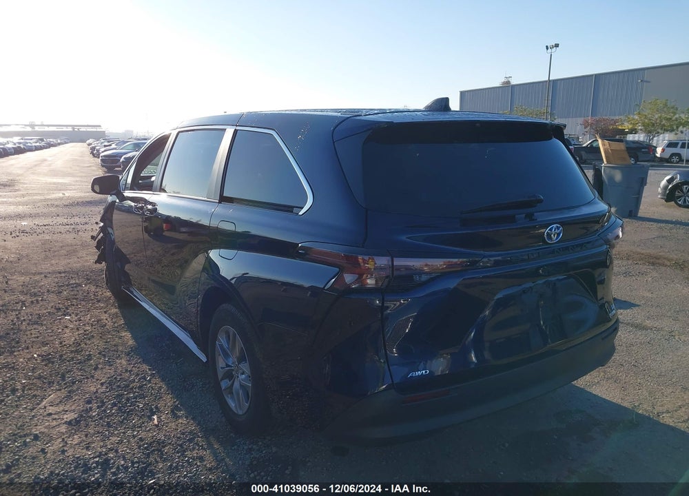 2024 TOYOTA SIENNA LE VIN: 5TDKSKFC9RS120860