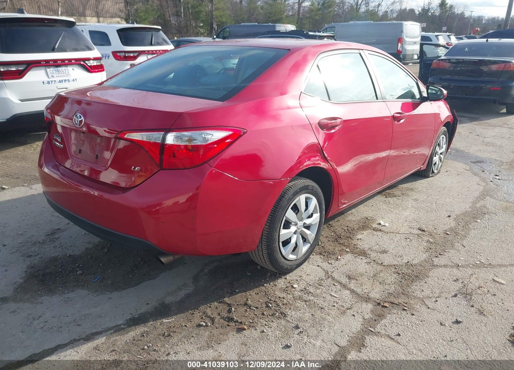 2014 TOYOTA COROLLA LE VIN: 2T1BURHE7EC081772